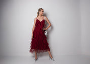 Close to my heart Vivian Magic Dress Dress woven Garnet Red