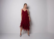 Close to my heart Vivian Magic Dress Dress woven Garnet Red