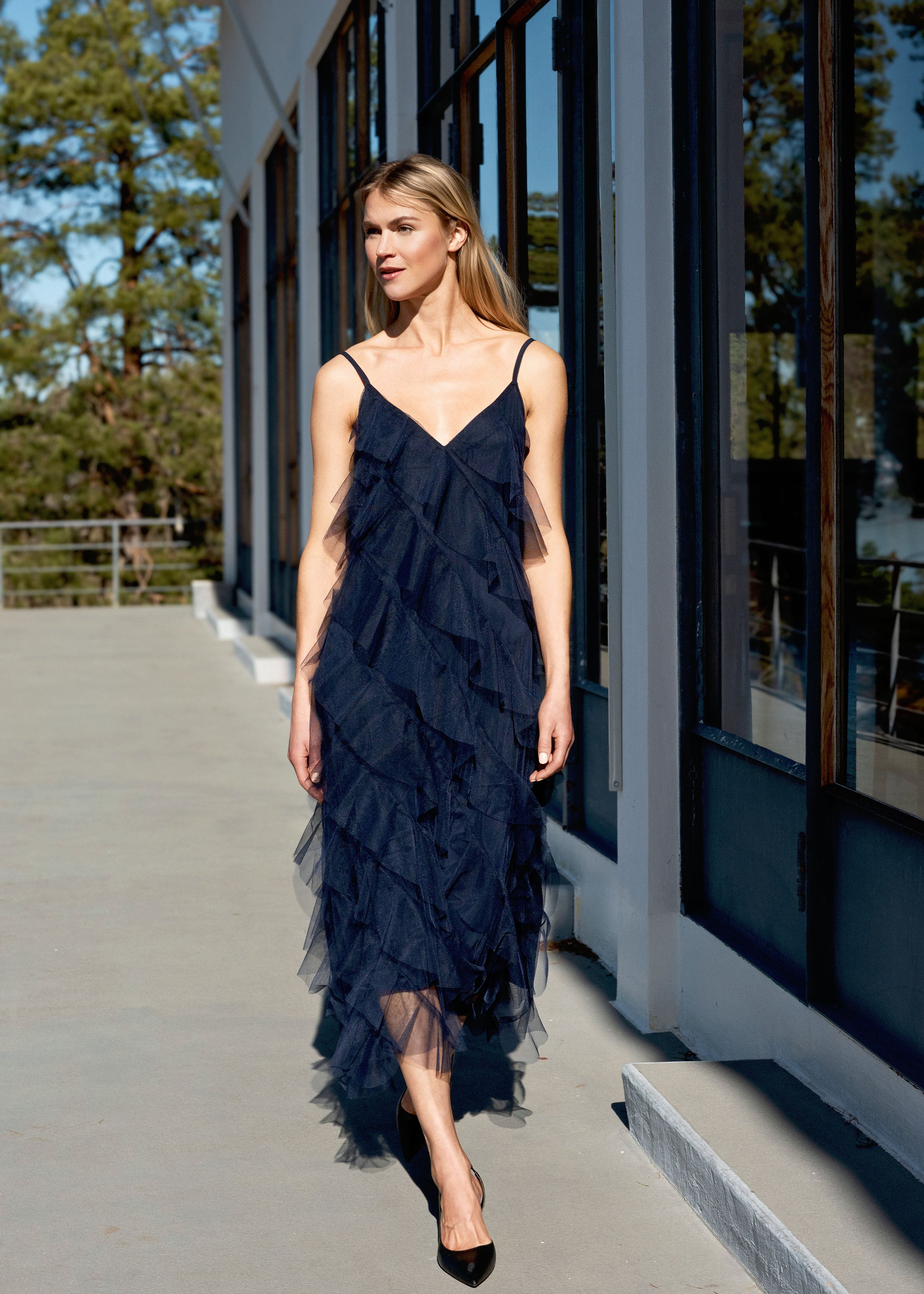 Close to my heart Vivian magisk tyll kjole Dress woven Ultra Navy