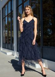 Close to my heart Vivian magisk tyll kjole Dress woven Ultra Navy