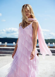 Close to my heart Vivian magisk tyll kjole Dress woven Pink Tulle