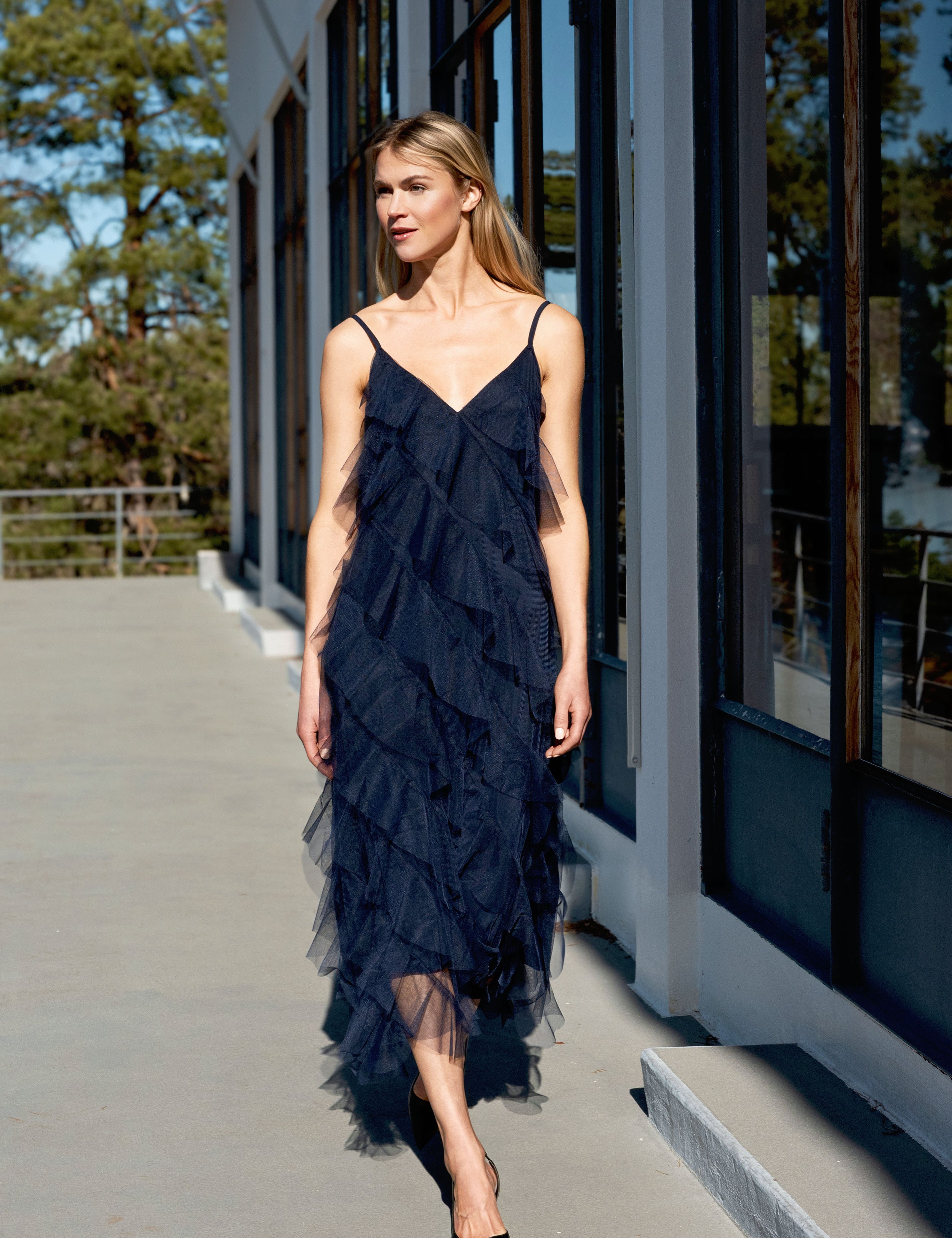 Close to my heart Vivian magisk tyll kjole Dress woven Ultra Navy