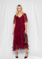 Close to my heart Vivienne tyll kjole Dress woven Burgundy Red