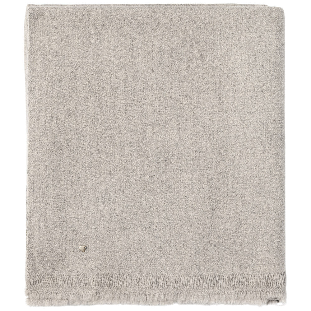 Close to my heart Yak ull pledd Blanket Nature White Grey