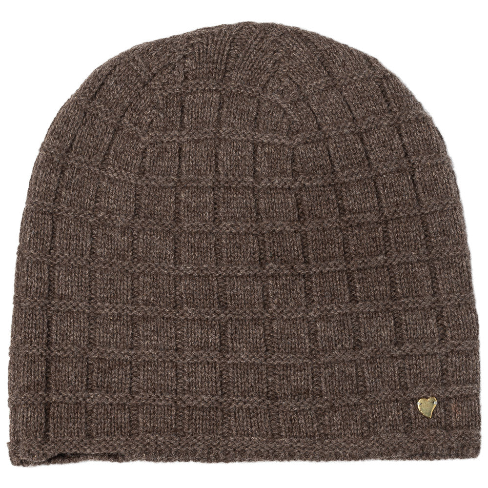 Close to my heart Yak beanie Hat Nature Brown