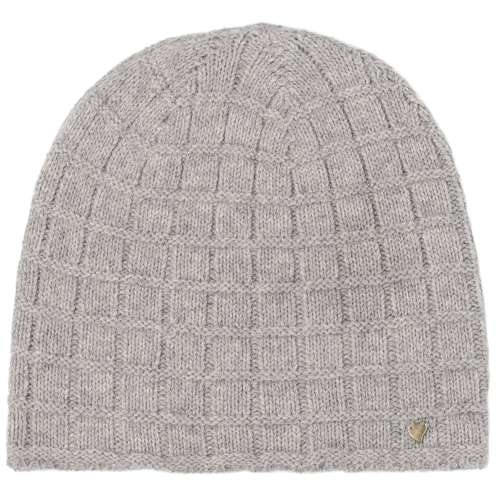 Close to my heart Yak beanie Hat Nature White Grey