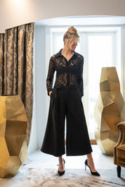 Close to my heart Zoey lace blouse Blouse Black