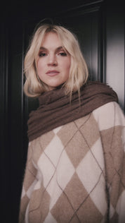 Close to my heart Cassidy argyle ull genser Sweater knitted Argyle