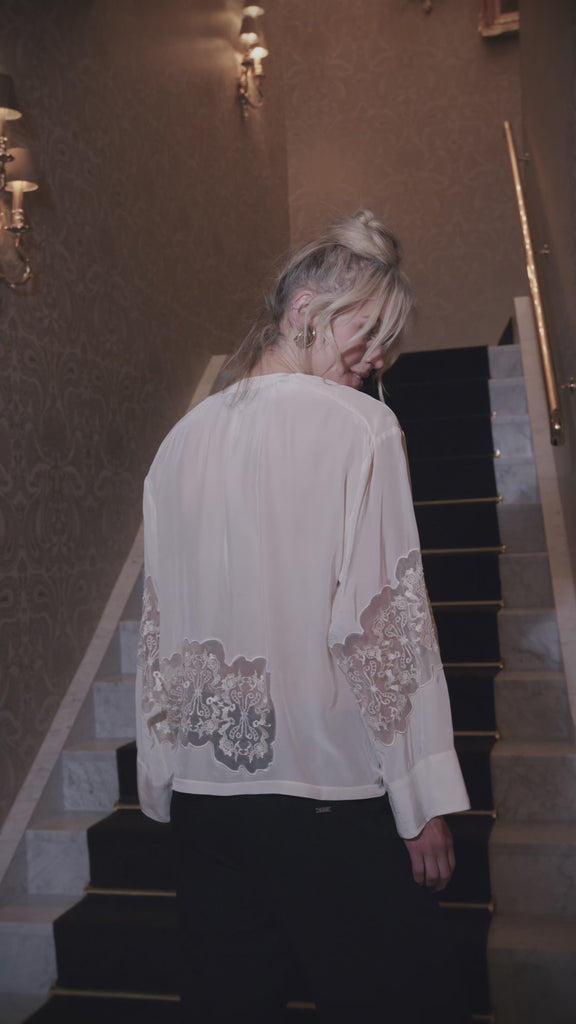 Close to my heart Isabel selskap bluse Blouse Black